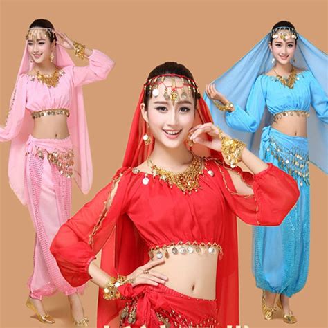 Ropa Oriental De Gasa Para Danza Del Vientre Para Mujer Traje De