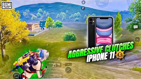 BGMI 3 0 UPDATE AGGRESSIVE CLUTCHESIPHONE 11 SMOOTH 60FPS PUBG