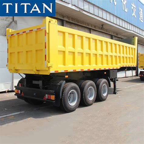 3 Axles 30 Cubic Meter Tipper Semi Trailer Dump Truck Trailer