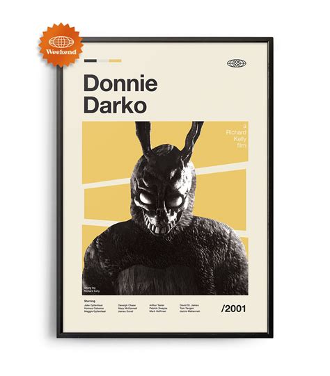 Mid Century Modern Donnie Darko Movie Poster Weekend Poster