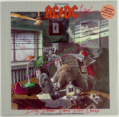 Totally Vinyl Records Ac Dc Dirty Deeds Done Dirt Cheap Live