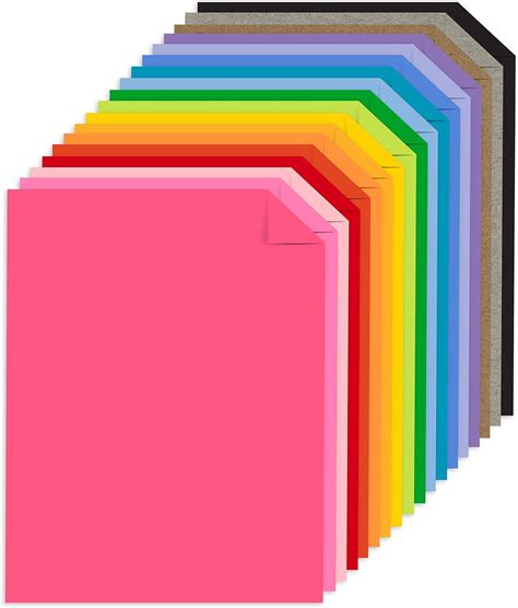 Amazon Glitter Cardstock 40 Sheets In 20 Colors Premium