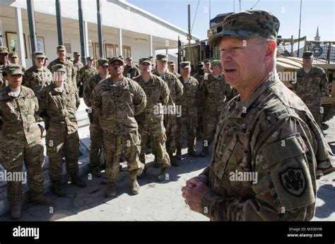 Chief Of The National Guard Bureau Gen Frank Grass Speaks To Soldiers