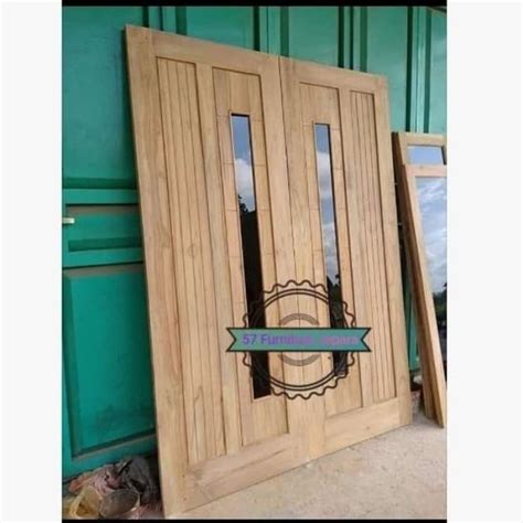 Promo Kusen Pintu Rumah Besar Minimalis Kayu Mentahan Jati Jepara Murah