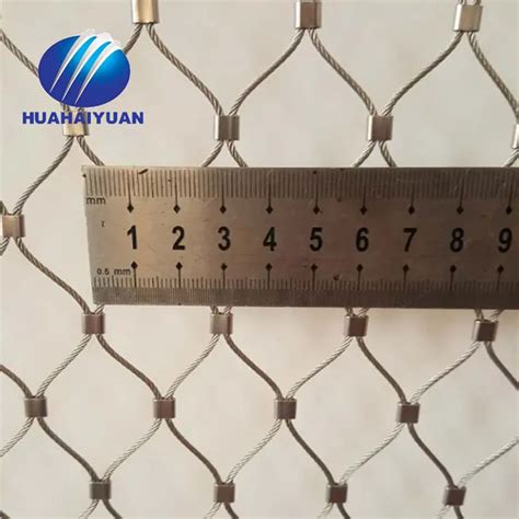 Wire Rope Mesh Ferrule Stainless Steel Cable Mesh Lion Tiger Cage Rope