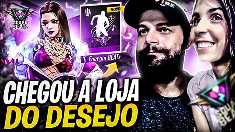 FREEFIRE AO VIVO CHEGOU LOJA DO DESEJO SQUAD FOCADO NO MESTRE CS RANK