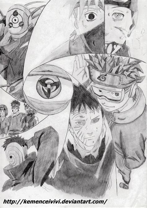 Obito Uchiha Drawing Photo Drawing Skill