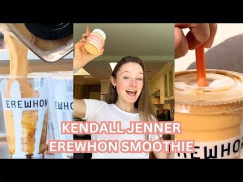 I Recreated The Erewhon Kendall Jenner Peach Probiotic Smoothie With