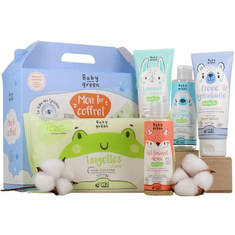 Mkl Baby Green Coffret Produits B B Id E Cadeau Naissance