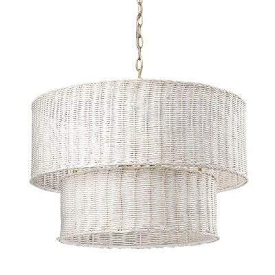 Golden Lighting Erma 6 Light Chandelier In Brushed Champagne Bronze