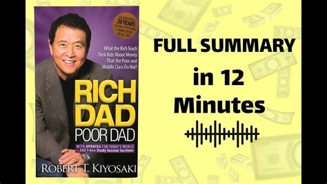 Robert Kiyosaki Rich Dad Poor Dad Book 12 Minutes Full Audio