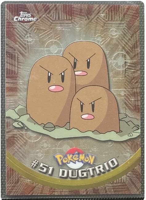 Dugtrio Topps Series 1 51 Pokemon Card