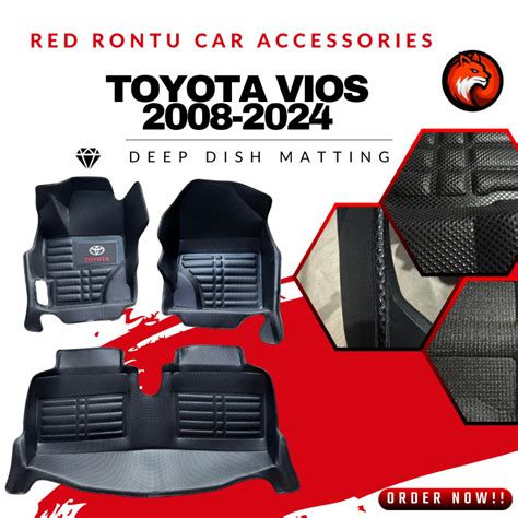 Toyota Vios Premium Diamond Deep Dish Car Floor Matting D