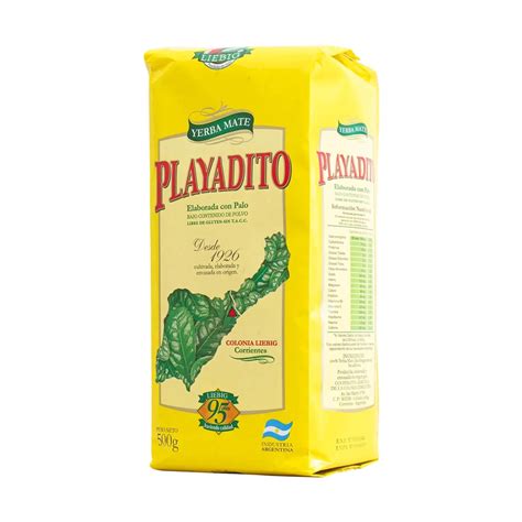 Playadito Elaborada Con Palo Tradicional Kg Yerba Mat Par Type