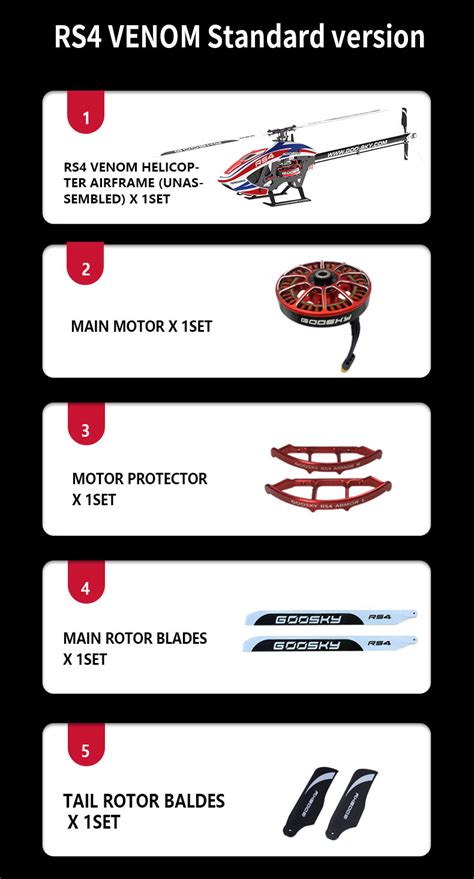 Goosky Rs Venom D Rc Helicopter Standard Version