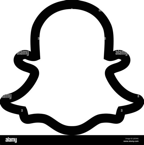 Snapchat Logo Icon Black And White Stock Photos And Images Alamy