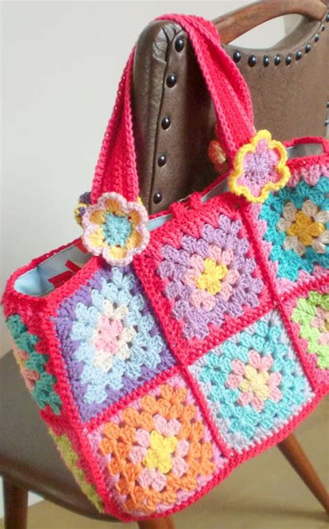 Free Crochet Granny Square Purse Patterns