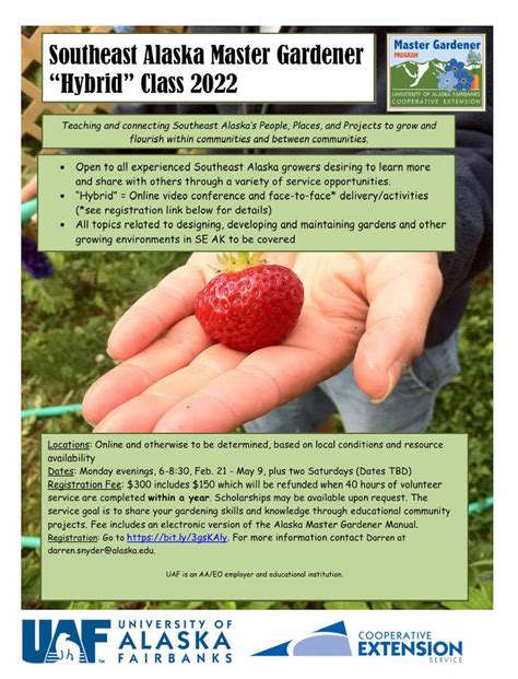 Uaf Cooperative Extension Service To Host A Hybrid Alaska Master