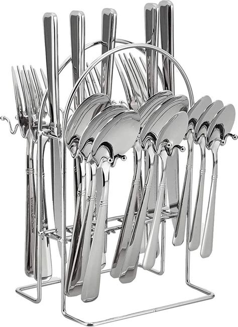 24 Pieces Stainless Steel Cutlery Set With Stand | Shop Today. Get it Tomorrow! | takealot.com