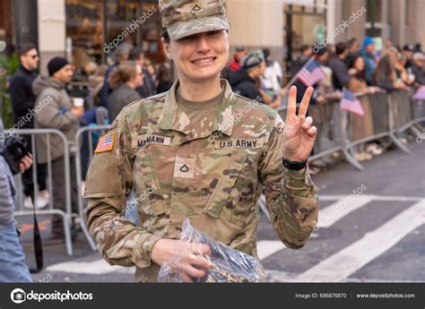 Veteran S Day Parade Held New York City November 2023 New Stock