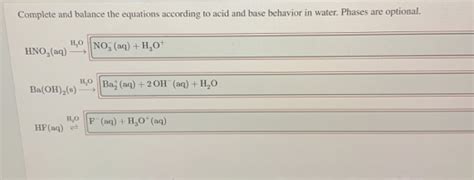 Answered Complete And Balance The Equations Bartleby