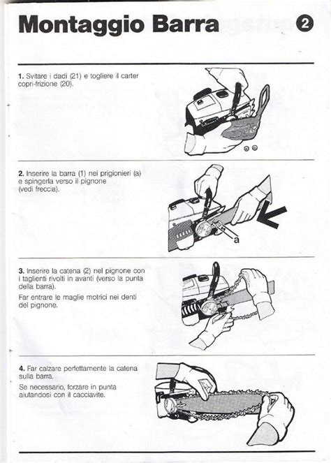 Alpina Castor Motoseghe Manuali Di Uso E Manutenzione