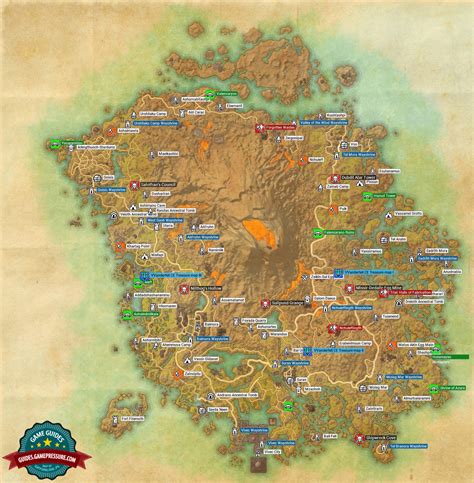 Map Of Vvardenfell In Morrowind Dlc The Elder Scrolls Online Game