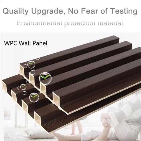 Factory Indoor Decor Wood Plastic Composite Pvc Wpc Coated Cladding