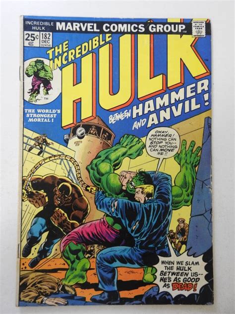 The Incredible Hulk 182 1974 VG FN Condition MVS Intact Comic