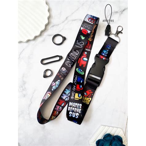 Jual Lanyard Among Us Gantungan Lanyard Anime Game Among Us TALI HP