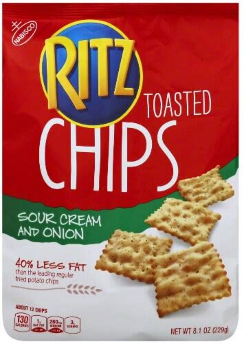 Ritz Sour Cream And Onion Toasted Chips 81 Oz Food 4 Less