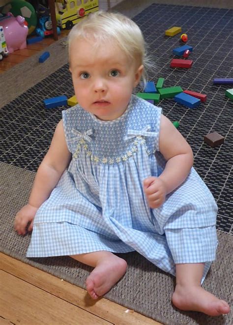 Blue Gingham Dress Hand Made And Hand Smocked All Seams Are Finished