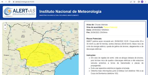 Aten O Castilho Inmet Divulga Aviso De Tempestade Severa Na Regi O