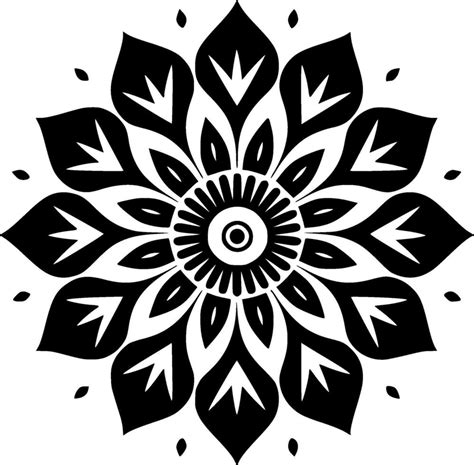 mandala minimalista y plano logo vector ilustración 27461339 Vector