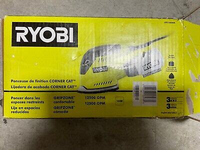 Ryobi Corded Corner Cat Finish Sander W Dust Bag Pads Cfs Gk Ebay