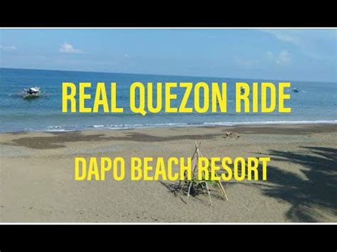 Real Quezon Ride Dapo Beach Resort Youtube