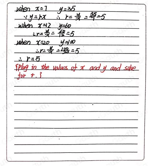 Solved The Quantities X And Y Are Proportional Find The Constant Of