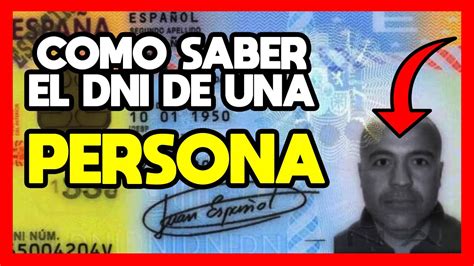 Como Saber El Dni De Una Persona Youtube