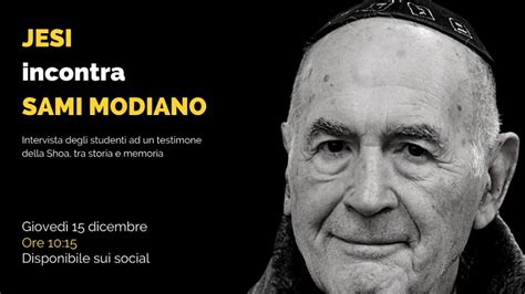 Per Non Dimenticare L Olocausto Sami Modiano Testimone Della Shoah