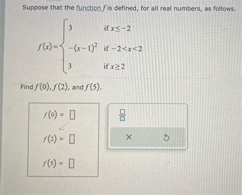 Solved Suppose That The Function F Is Defined For All R