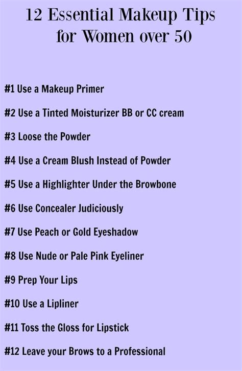 Makeup Tips Over 50 Anti Aging Skin Care Face Care Tips Skin Care Tips Makeup Essentials