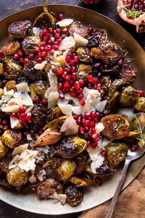 Roasted Balsamic Parmesan Brussels Sprouts Recipe Cart