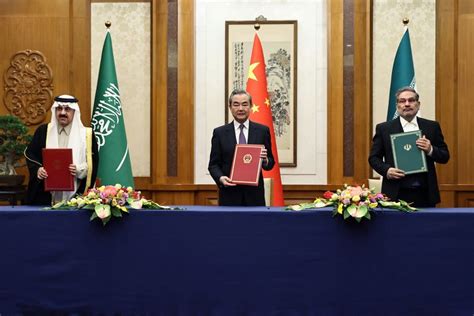 LIran et lArabie Saoudite rétablissent leurs relations la Chine en