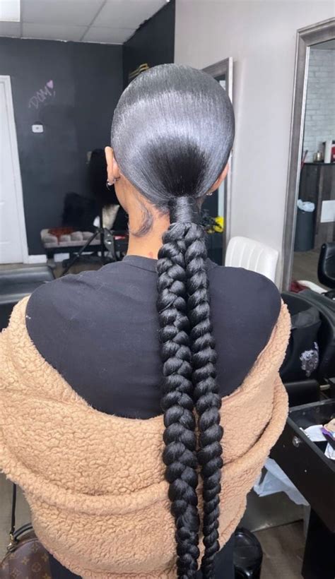 𝐏𝐑𝐄𝐓𝐓𝐘𝐁𝐋𝐔𝐍𝐓𝐙 Sleek Ponytail Hairstyles Quick Braided Hairstyles