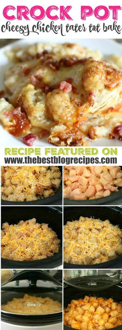 This Crock Pot Cheesy Chicken Bacon Tater Tot Bake Recipe From Real