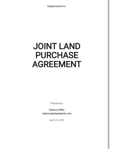 Free 30 Land Agreement Samples In Pdf Ms Word