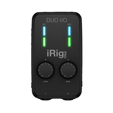 Interfaz Ik Multimedia Midi Irig Pro Duo Io Color Negro De Pistas