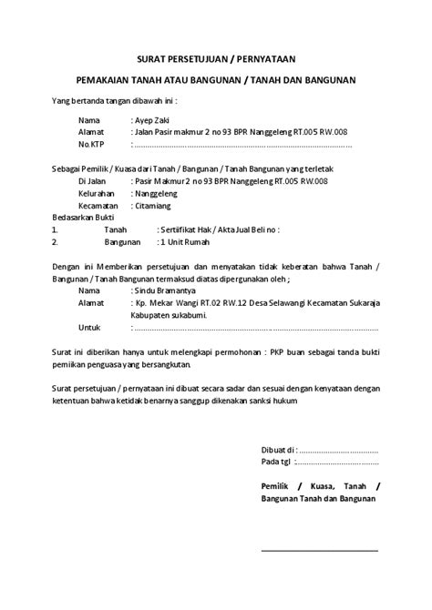 Detail Contoh Surat Perjanjian Hak Guna Pakai Bangunan Koleksi Nomer 5