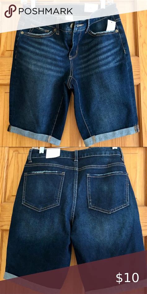 Nwt Time And True Bermuda Shorts Nwt Bermuda Jean Shorts Size Mid