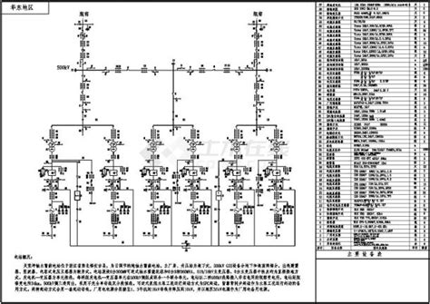 水电站电气主接线施工图纸水电站土木在线